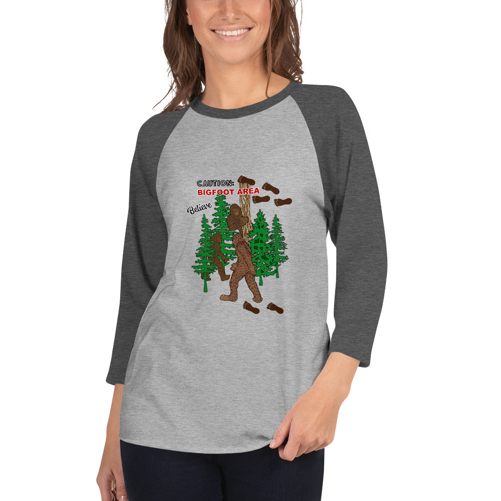 Big Foot 3/4 Sleeve Raglan Shirt