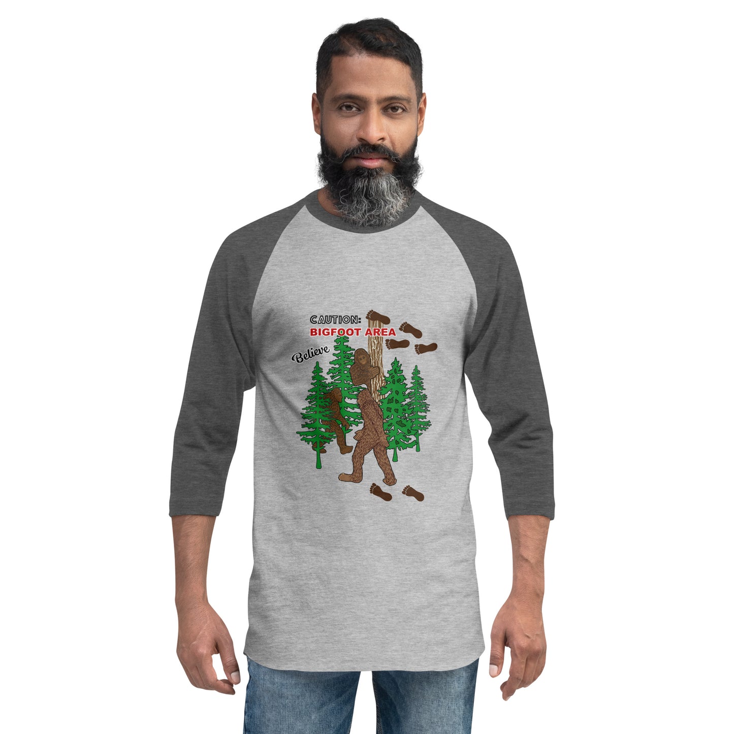 Big Foot 3/4 Sleeve Raglan Shirt