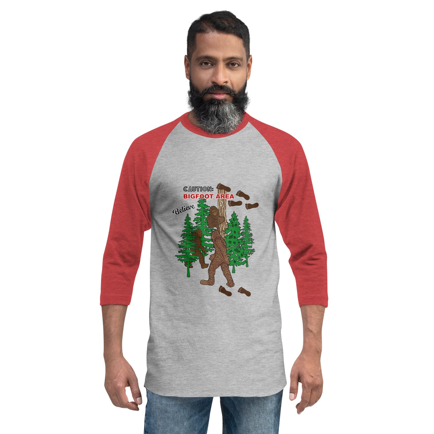 Big Foot 3/4 Sleeve Raglan Shirt