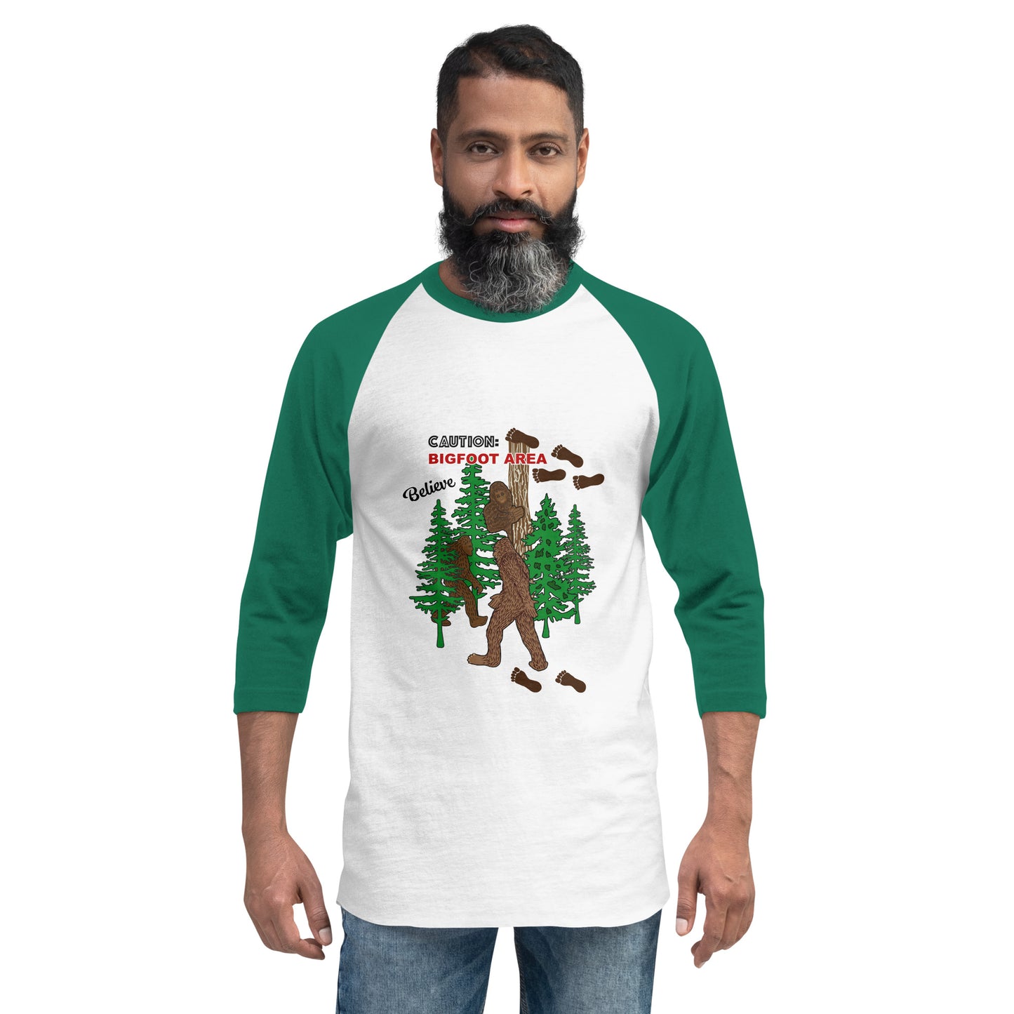 Big Foot 3/4 Sleeve Raglan Shirt