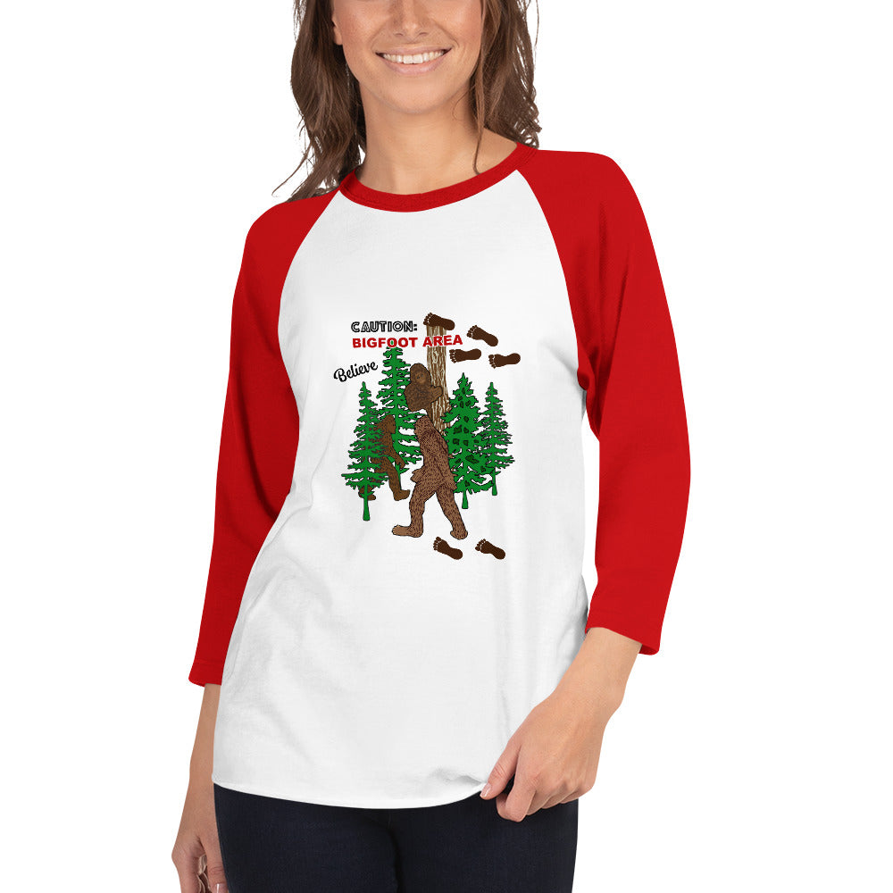 Big Foot 3/4 Sleeve Raglan Shirt