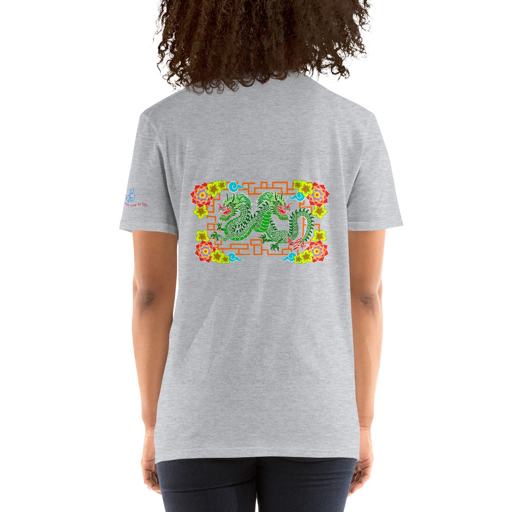 Dragons Short-Sleeve (Back Design) Unisex T-Shirt