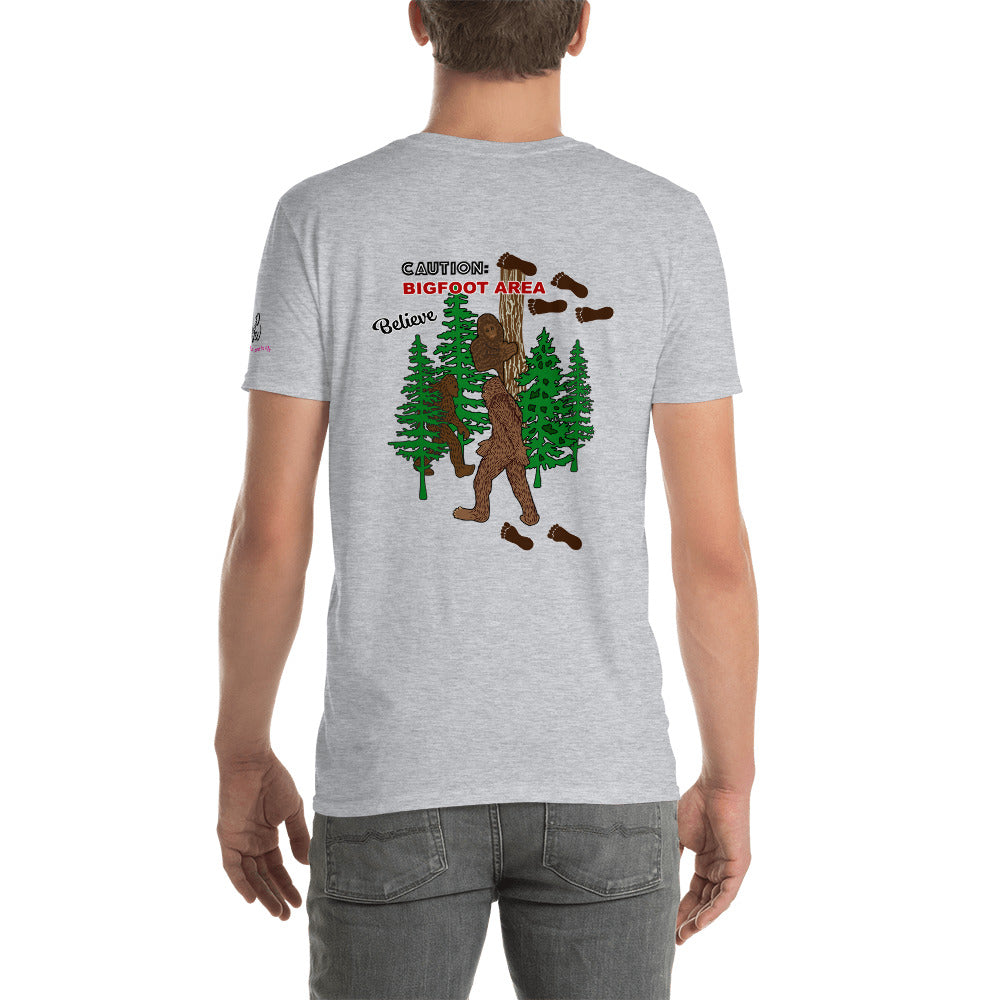 Big Foot (Back Design) Short-Sleeve Unisex T-Shirt
