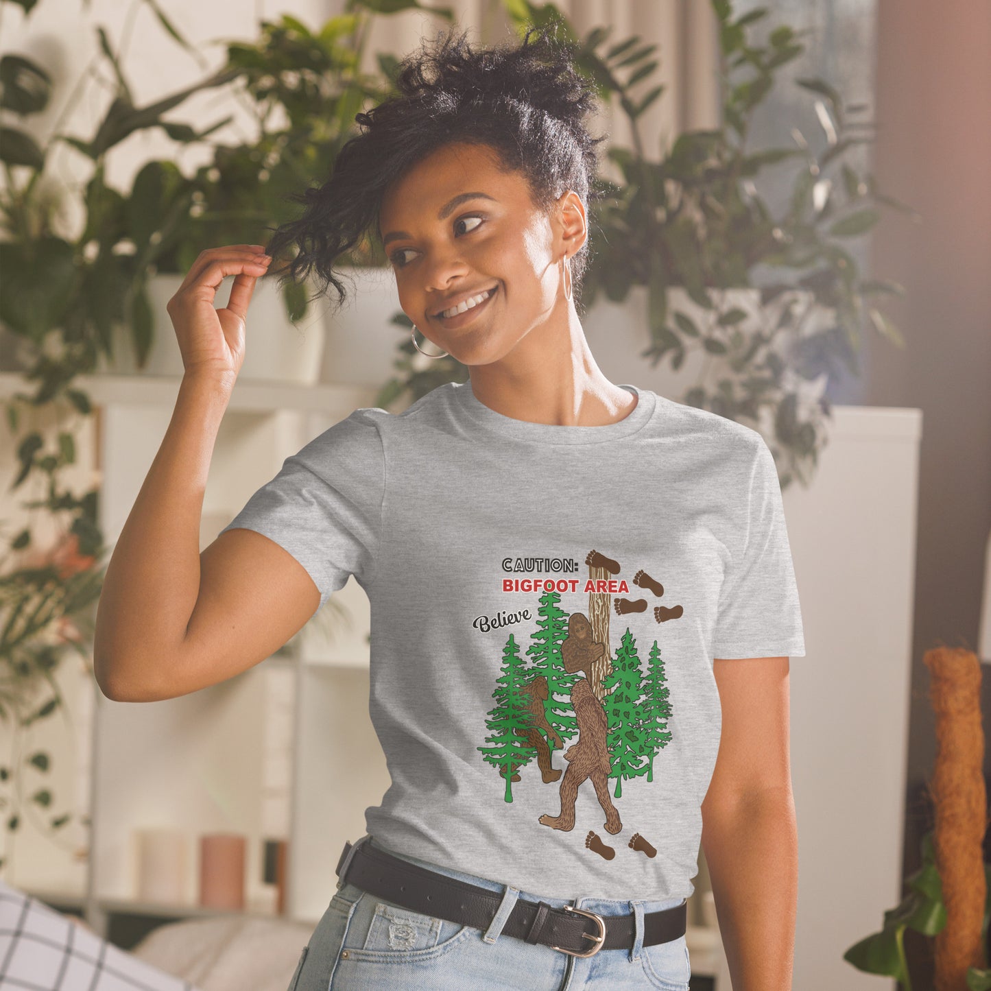 Big Foot (Front Design) Short-Sleeve Unisex T-Shirt