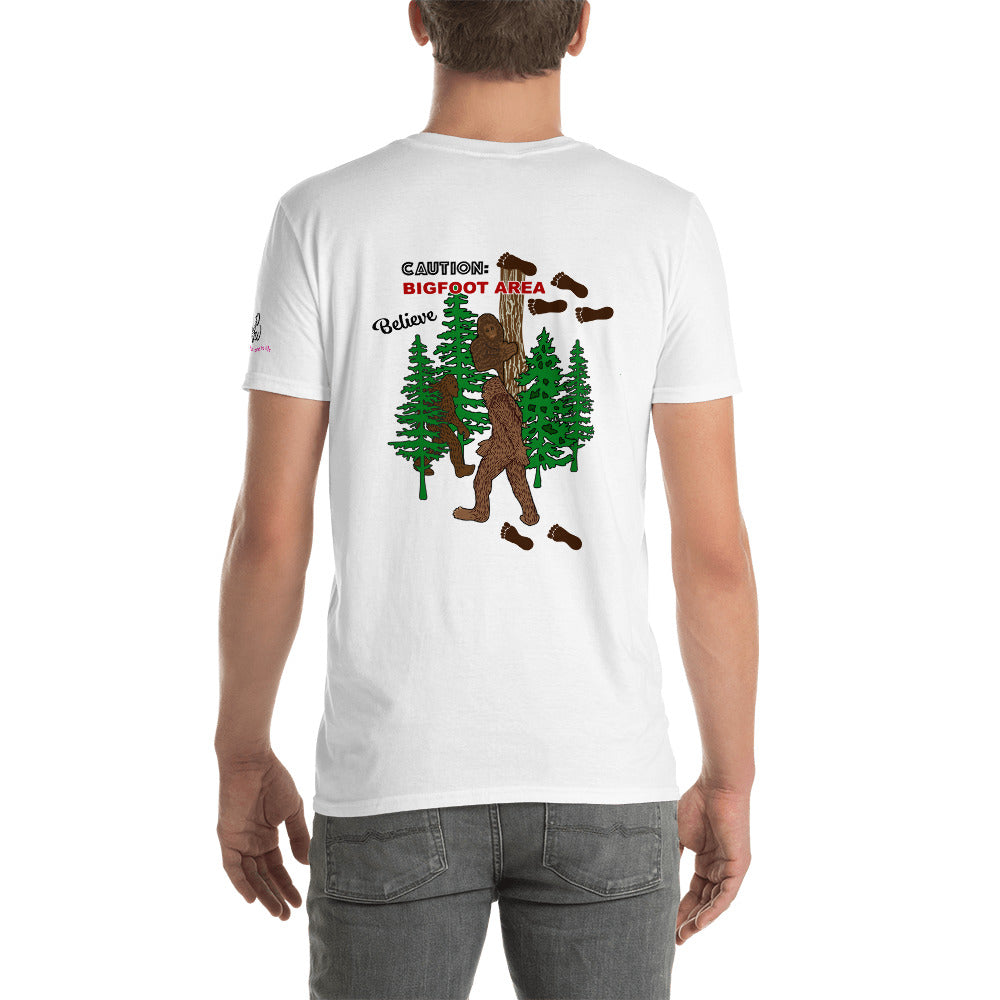 Big Foot (Back Design) Short-Sleeve Unisex T-Shirt