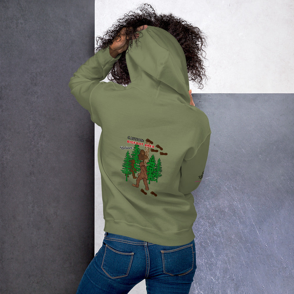 Big Foot (Back Design) Unisex Hoodie