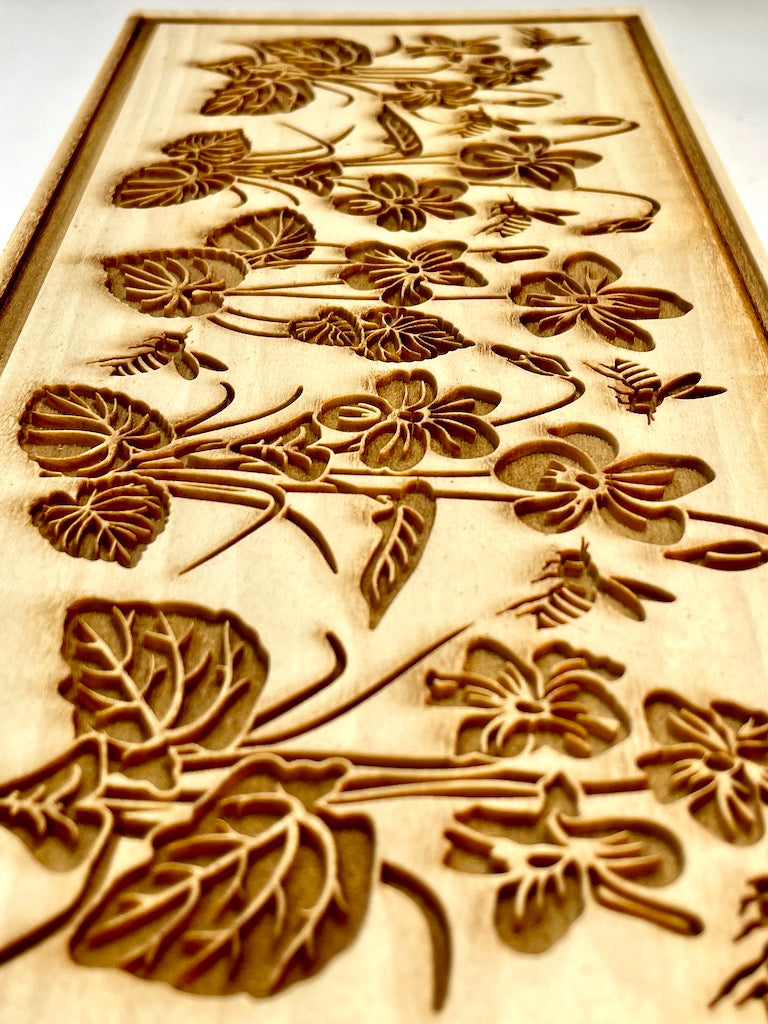 Violets Textured Mug Plank