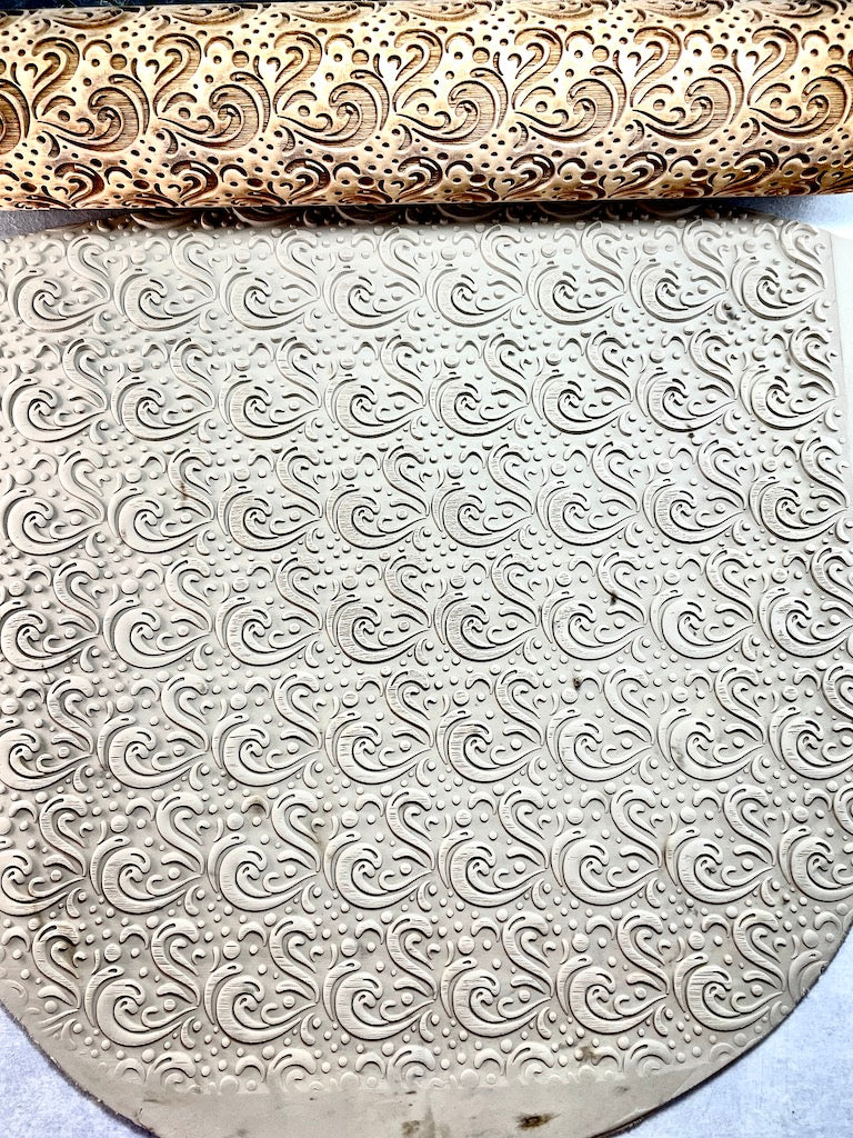 7" Waves Textured Rolling Pin