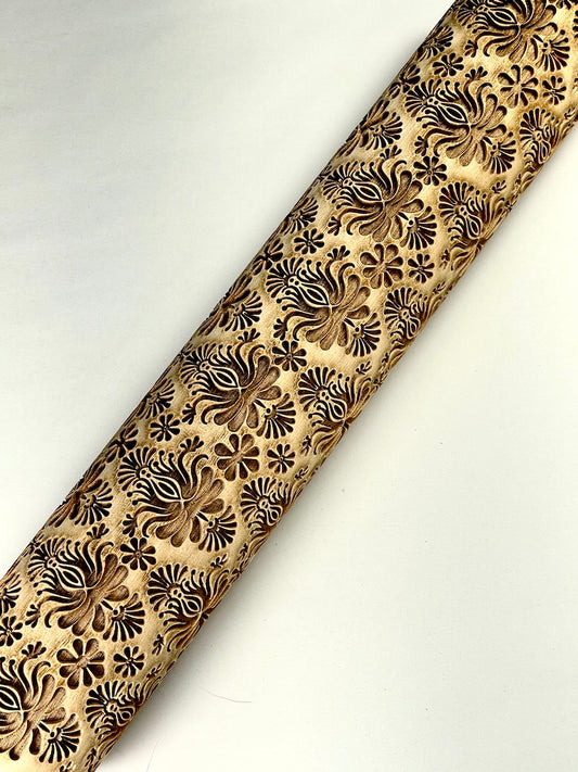 Floral Phoenix Textured Rolling Pin