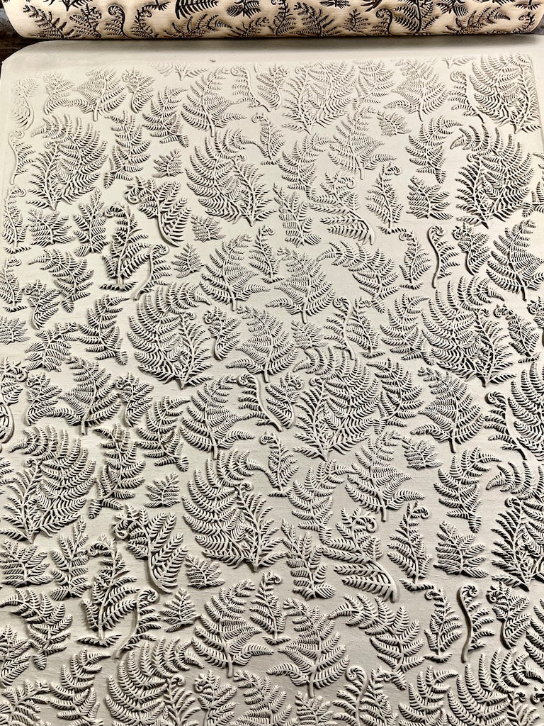 Fiddlehead Ferns Textured Rolling Pin