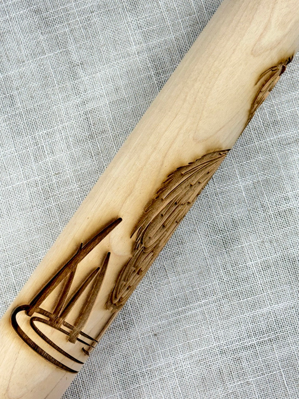 Great Blue Heron (Single Large Image) Textured Rolling Pin