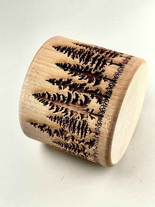 2" Trees Textured Rolling Pin