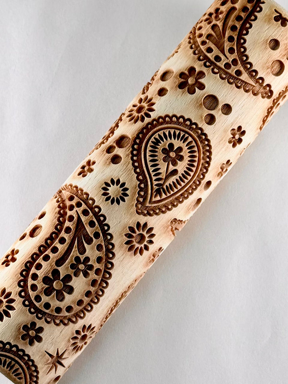 Paisley 7"  Textured Rolling Pin