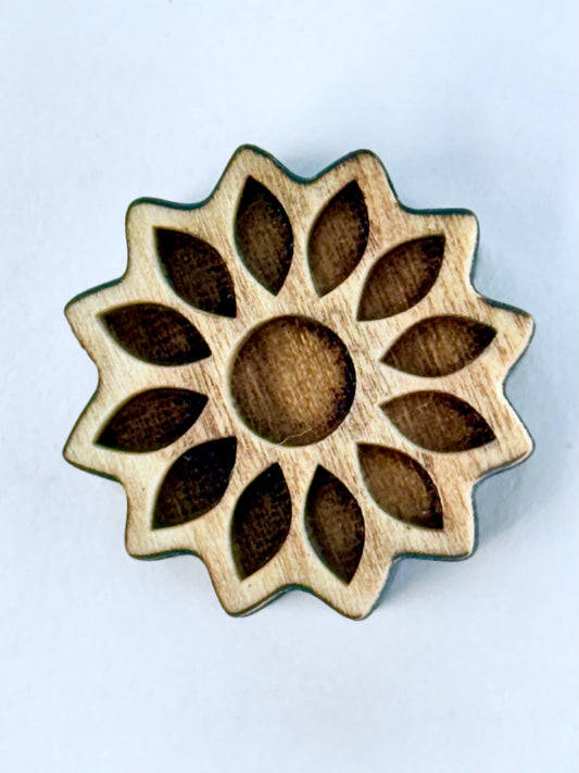 Paisley - Stamp small pointed flower