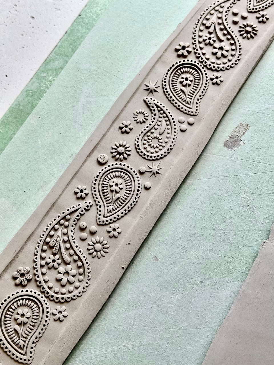 Paisley 2" Textured Rolling Pin