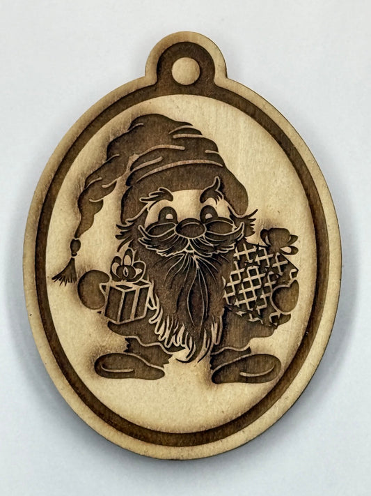 Ornament (Santa Gnomes: Gnome with gifts)- Stamp