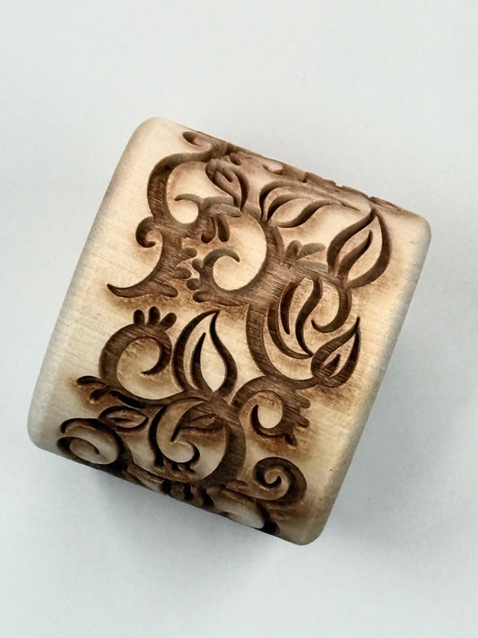 2" Leaves & Vines Textured Rolling Pin