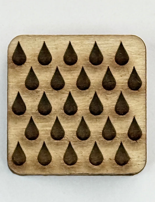 Looney Bin (Recessed Droplets)- Stamp