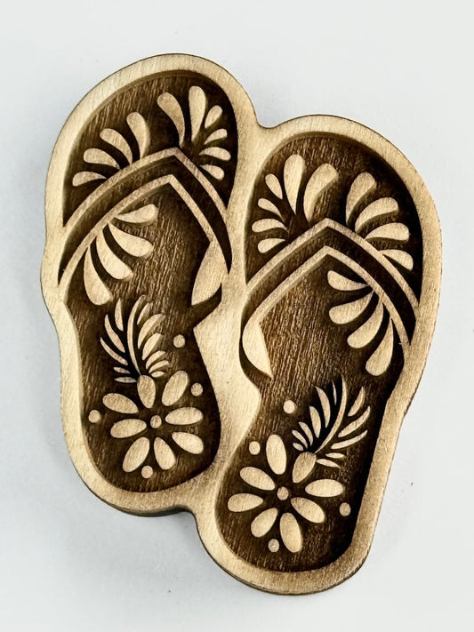 Beach Vibes (Flip Flops Large)- Stamp