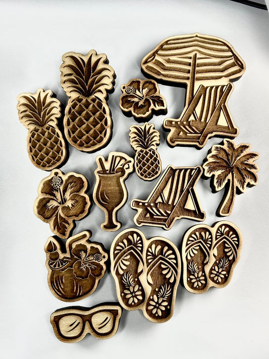 Beach Vibes Collection (Bundle #2, 4 pcs)- Stamp Bundle