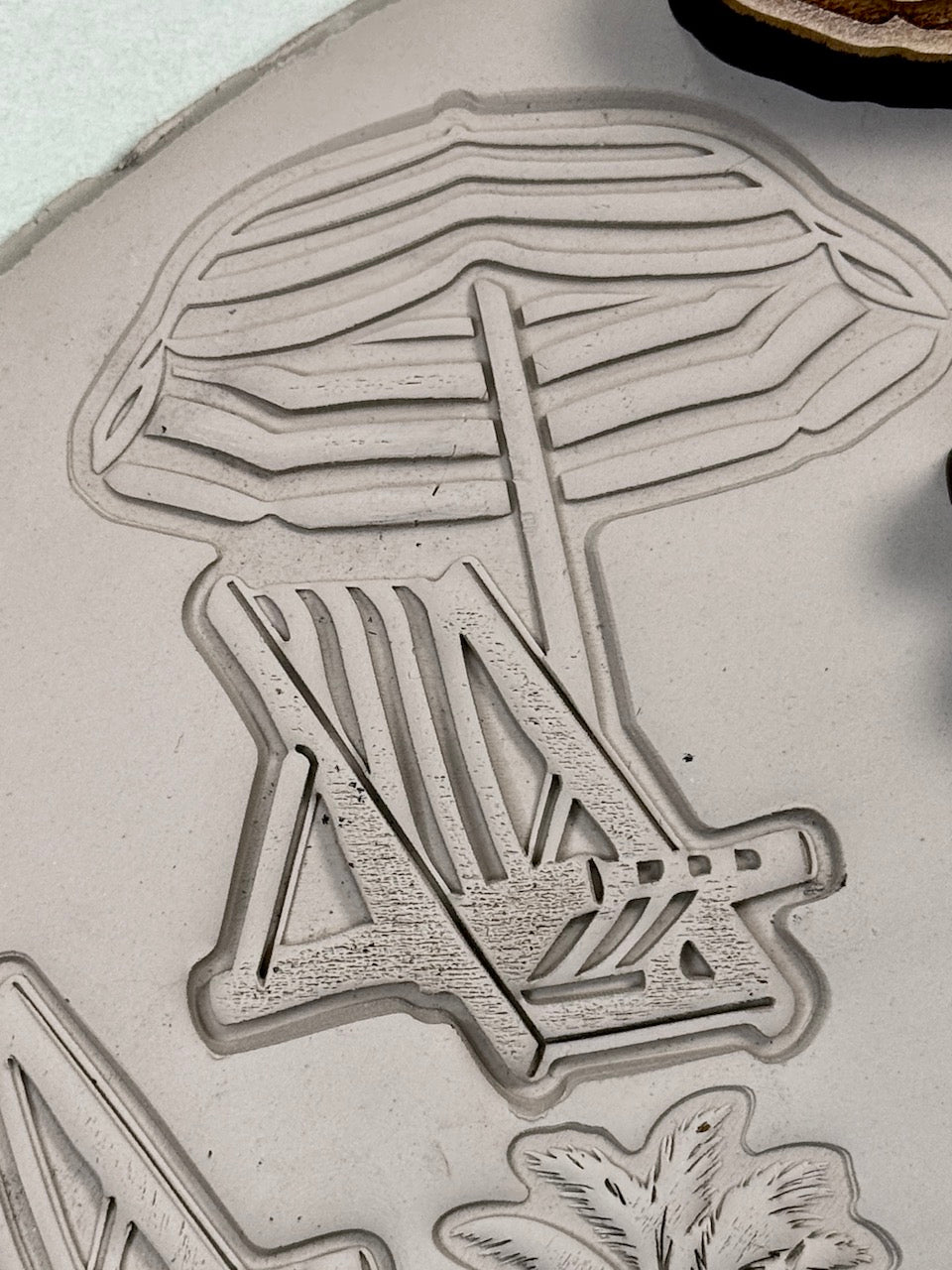Beach Vibes (Beach Chair with Umbrella)- Stamp