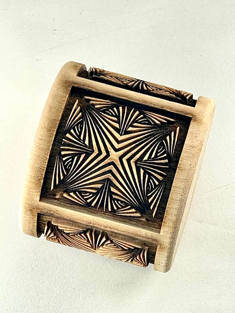 2" Kaleidoscope Textured Rolling Pin