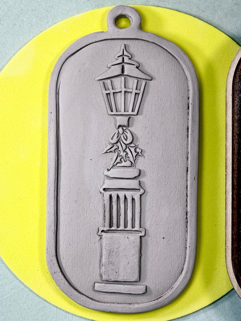 Ornament (Santa Gnomes: Light Post)- Stamp