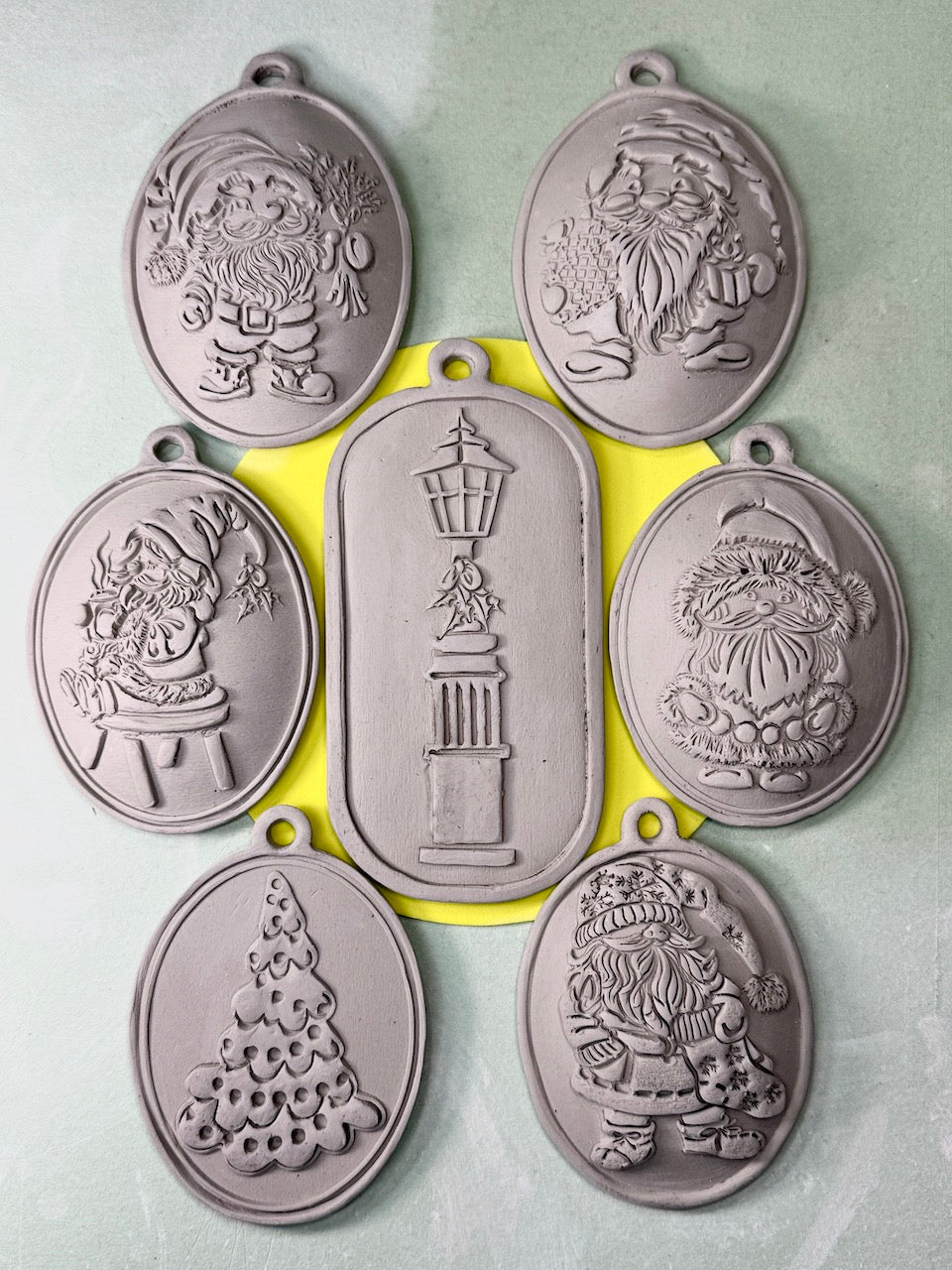 Ornament (Santa Gnomes: Light Post)- Stamp
