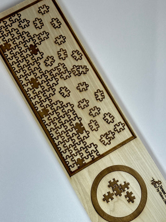 Jigsaw Puzzle (In Process) Textured Mug Plank