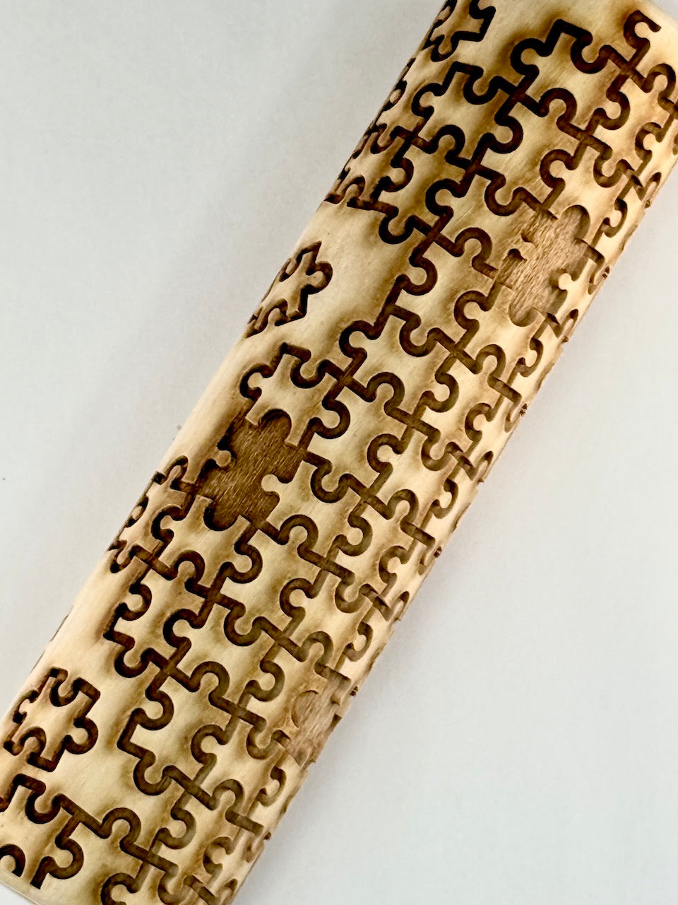7" Jigsaw Puzzle (In Process) Textured Rolling Pin