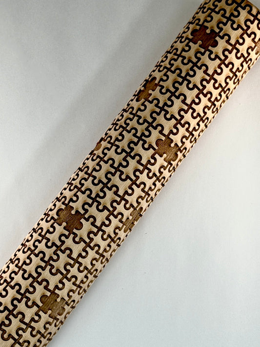 Jigsaw Puzzle (Small) Textured Rolling Pin