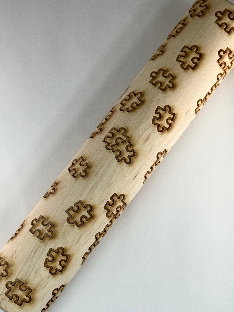 Jigsaw Puzzle (In Process) Textured Rolling Pin