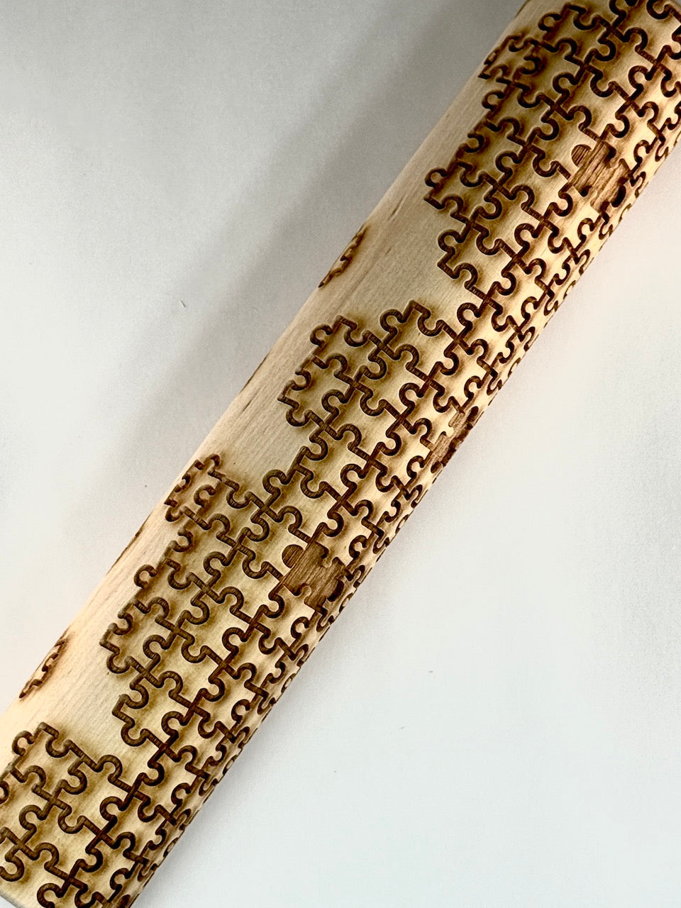 Jigsaw Puzzle (In Process) Textured Rolling Pin