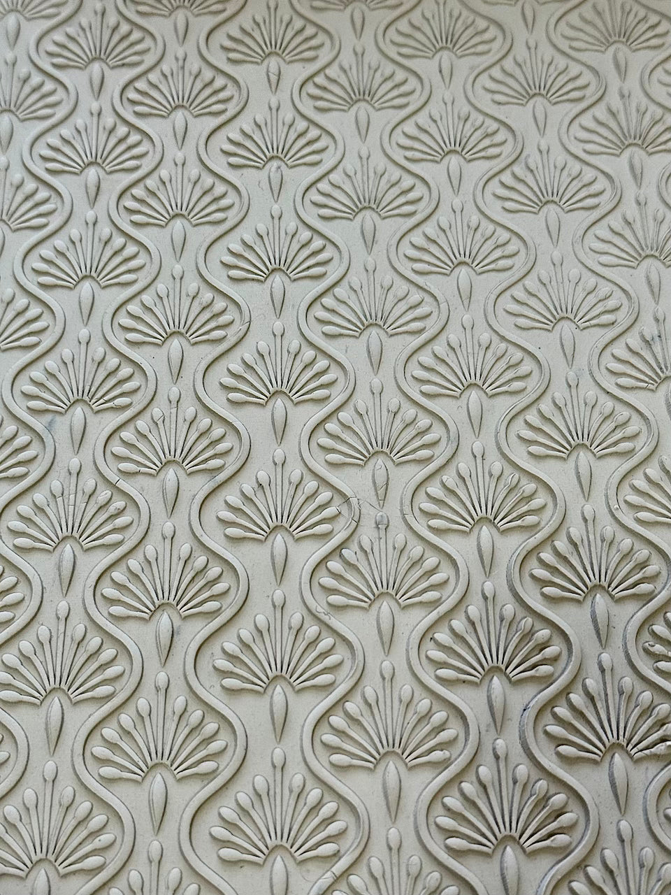 7" Art Deco (Bud Vase) Textured Rolling Pin