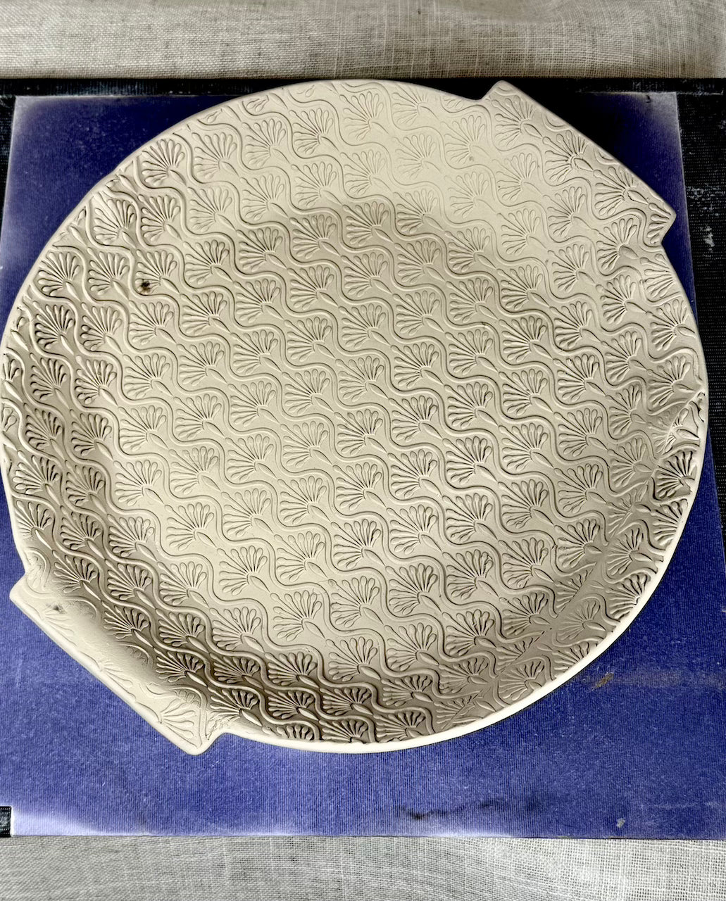 Art Deco (Bud Vase) Textured Rolling Pin