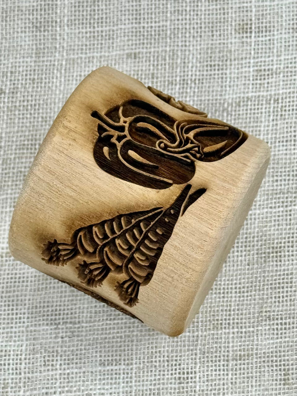 2" Veggies Textured Rolling Pin