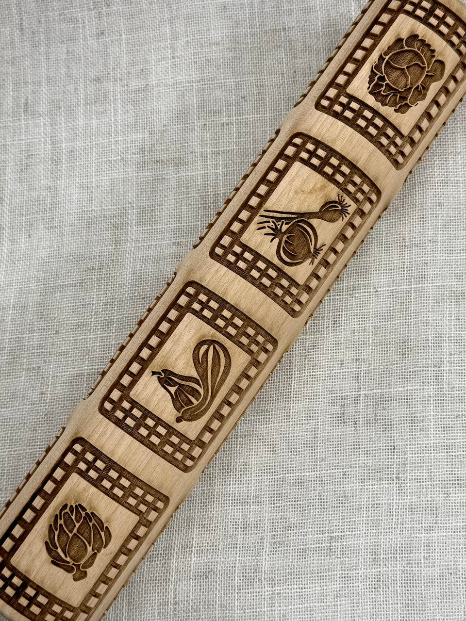 Veggies (Placemat) Textured Rolling Pin