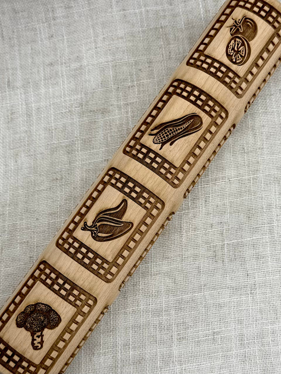 Veggies (Placemat) Textured Rolling Pin