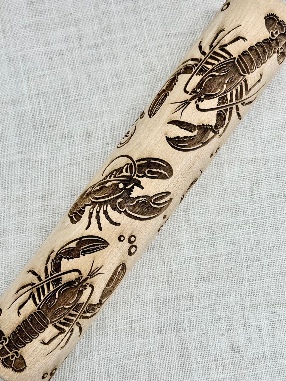 Lobster Bake Textured Rolling Pin
