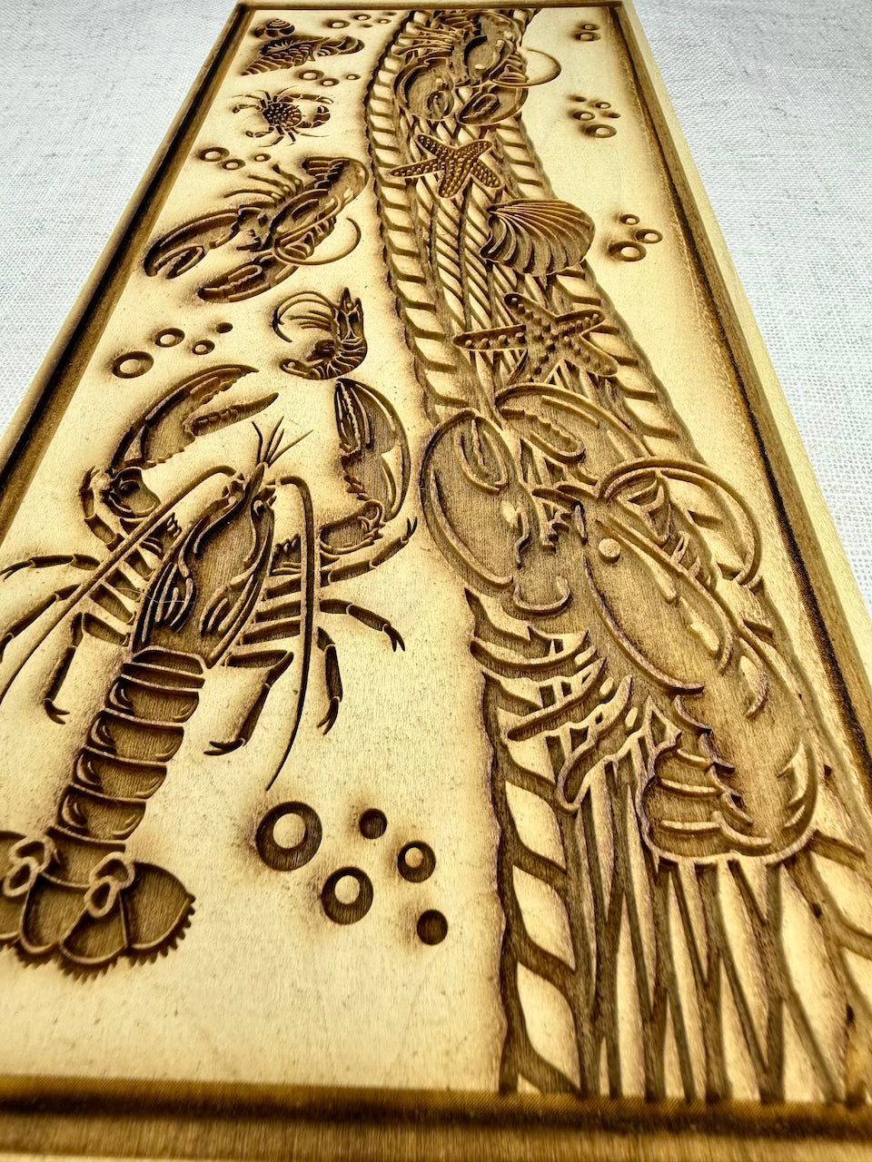 Lobster Bake Textured Mug Plank