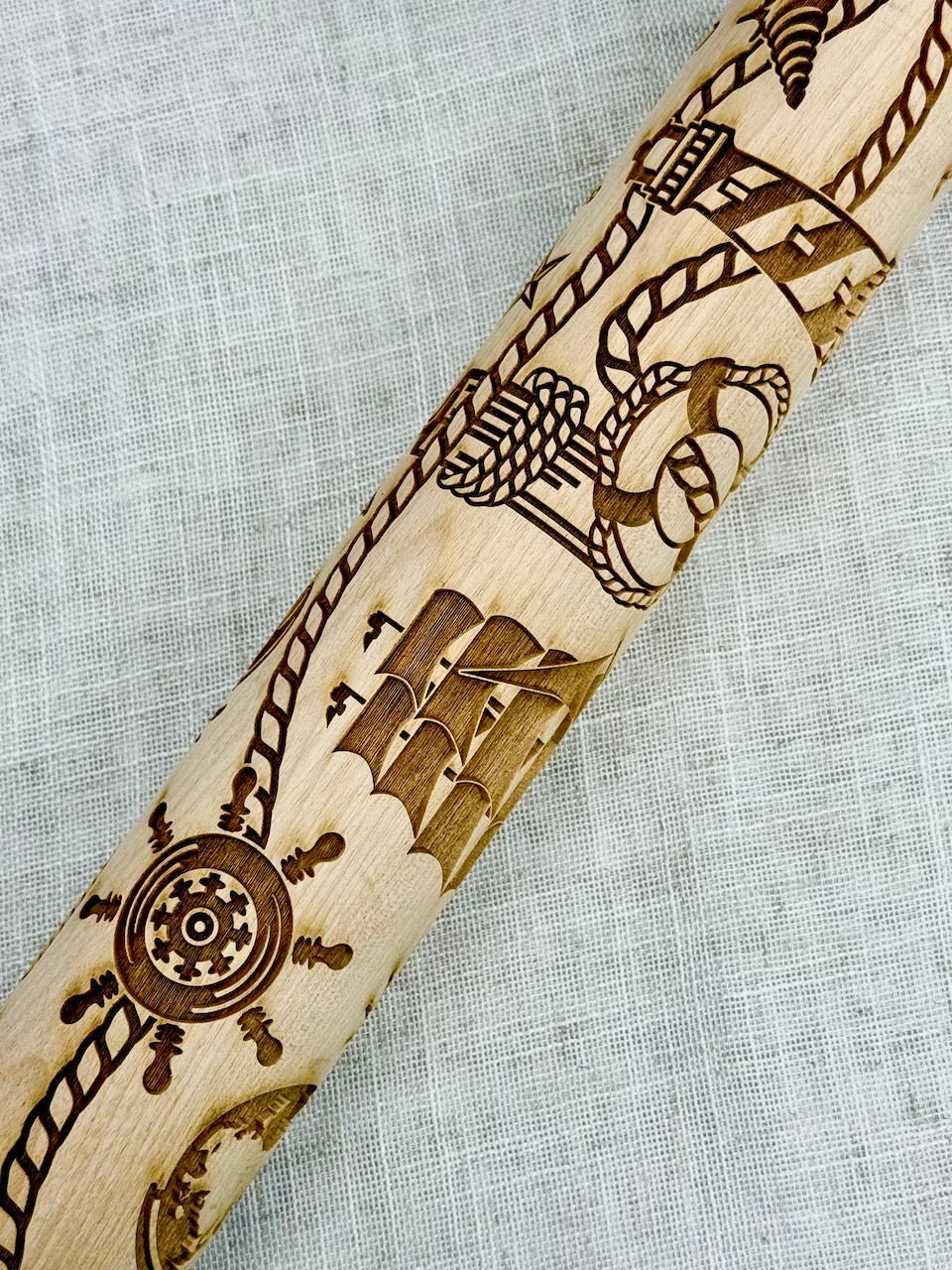 Nautical Vibes Textured Rolling Pin