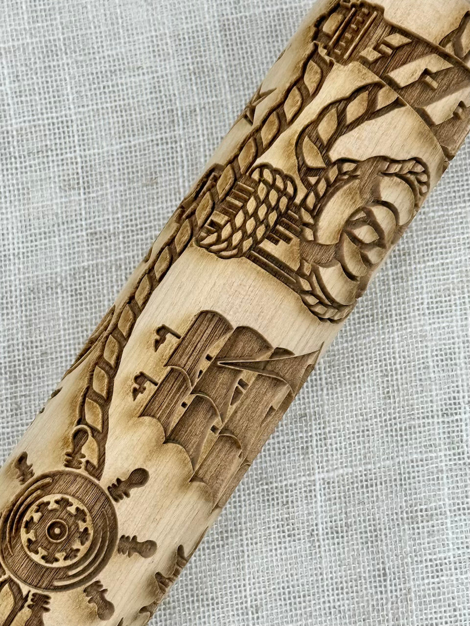 7" Nautical Vibes Textured Rolling Pin