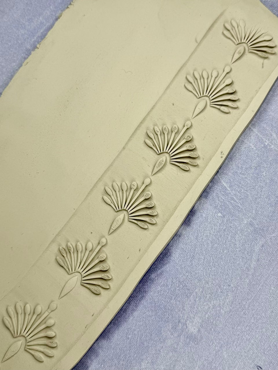 2" Art Deco (Bud Vase) Textured Rolling Pin