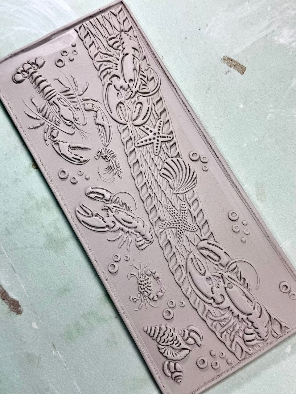 Lobster Bake Textured Mug Plank