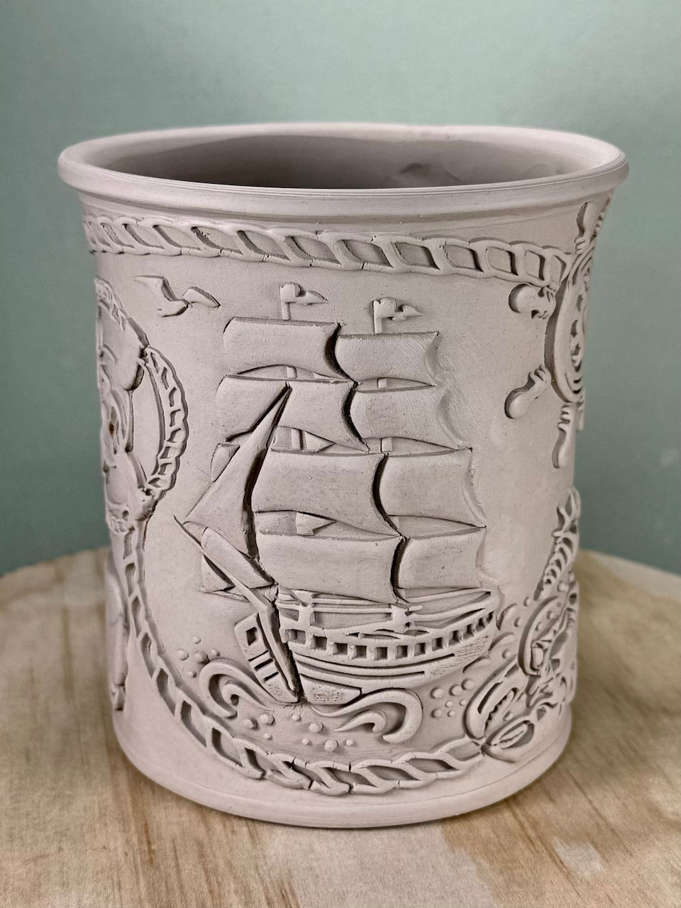 Nautical Vibes Textured Mug Plank