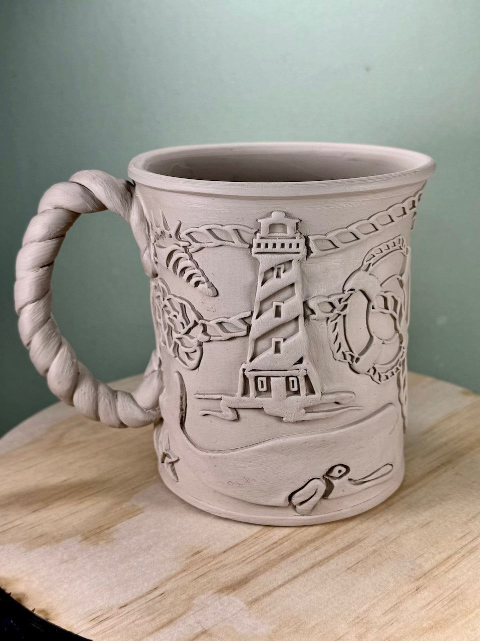 Nautical Vibes Textured Mug Plank