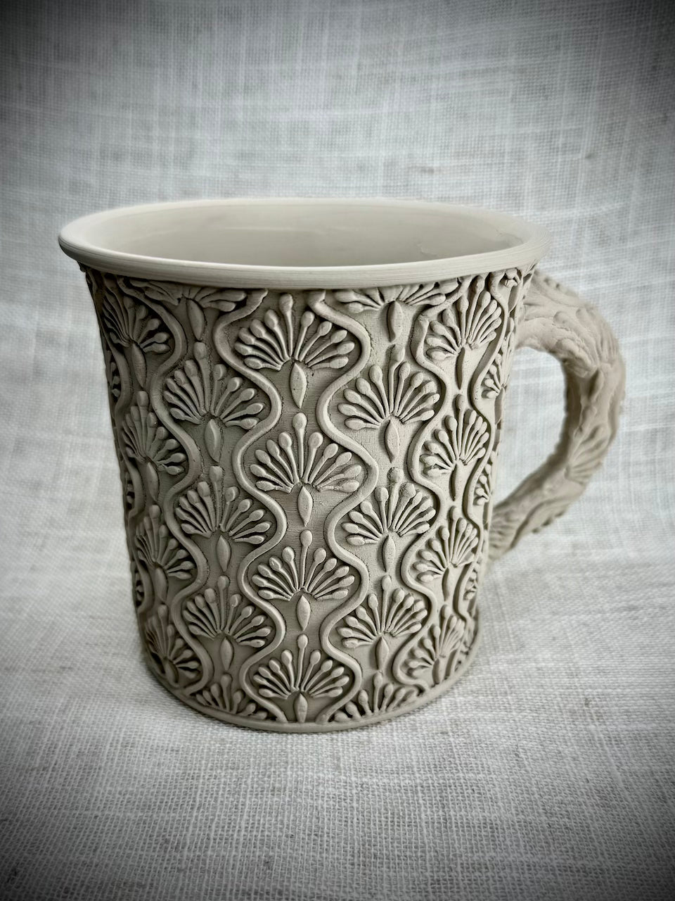 Art Deco (Bud Vase) Textured Mug Plank