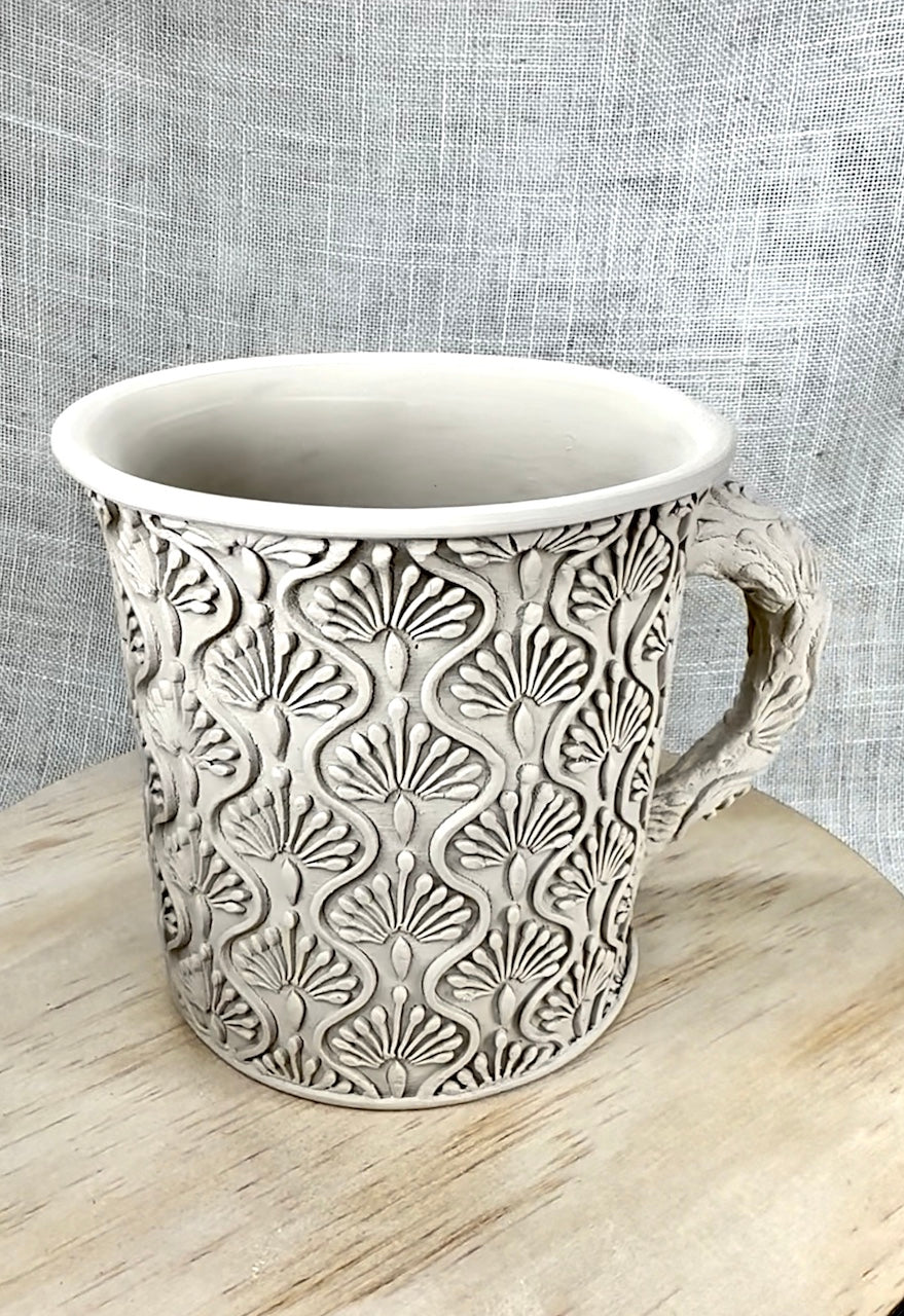 Art Deco (Bud Vase) Textured Mug Plank