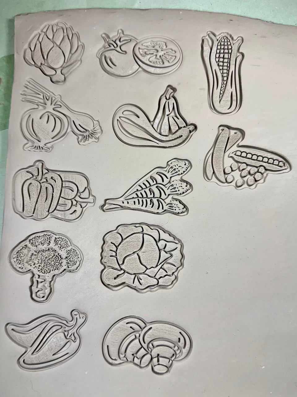 Veggies (Sweet Peppers)- Stamp