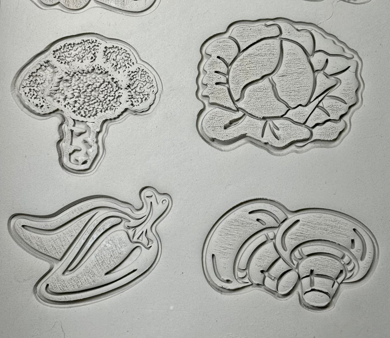 Veggies (Mushrooms)- Stamp